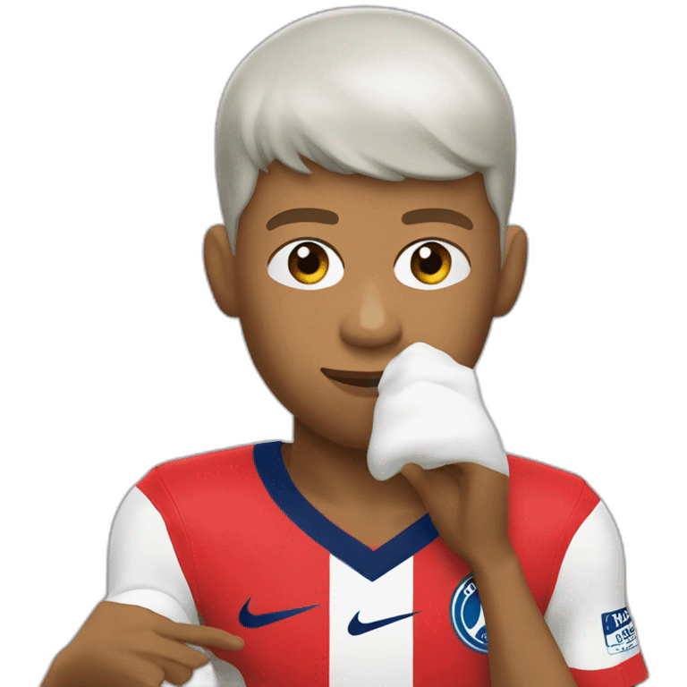 Kylian Mbappé qui mange emoji