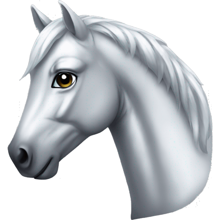 Silver mustang emoji