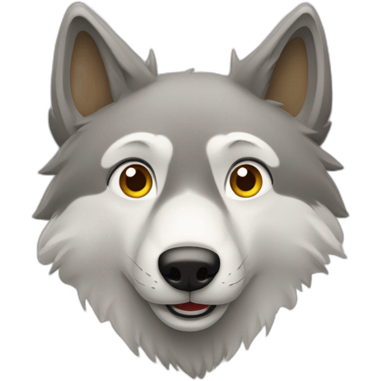 un loup dans une bergerie emoji