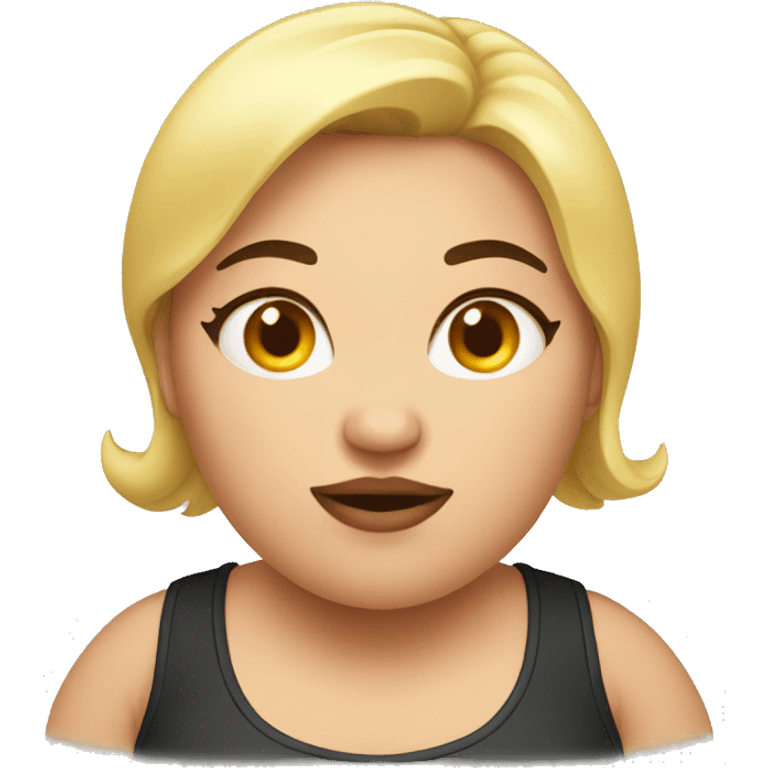 a fat girl emoji