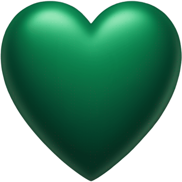 Dark green heart emoji