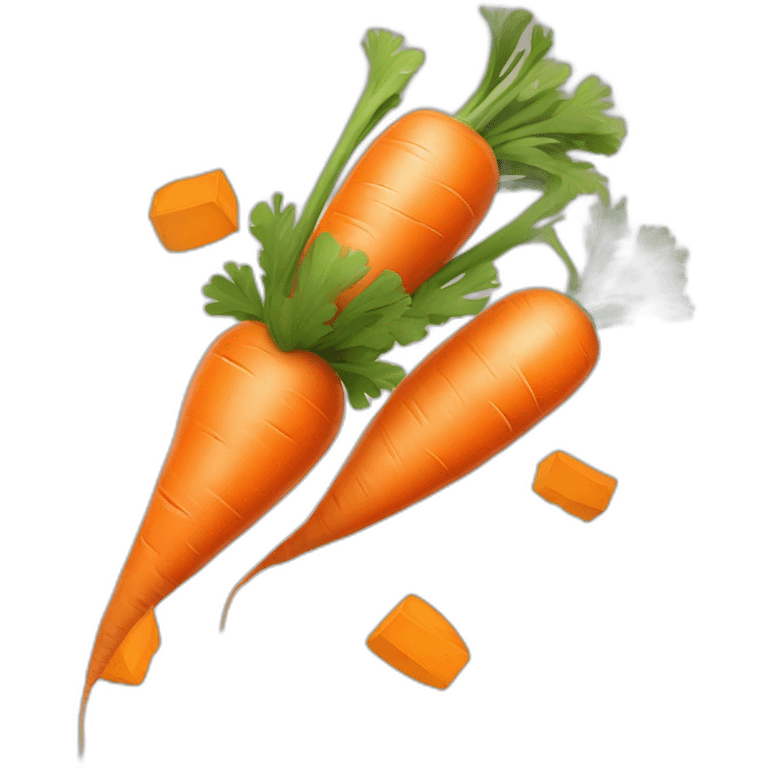 one carrot-colored New Year's gift emoji