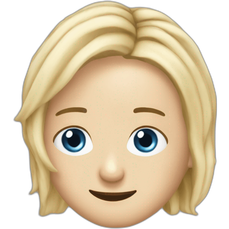 marine lepen qui prend une glace emoji