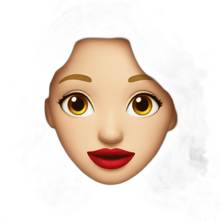 red lips emoji