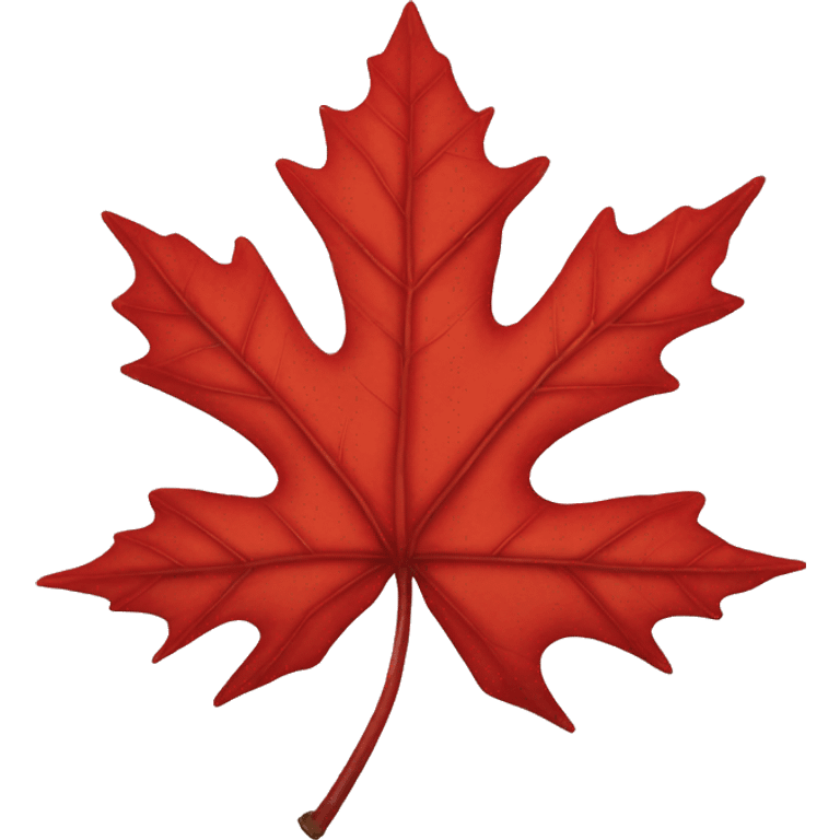 One red maple leaf emoji