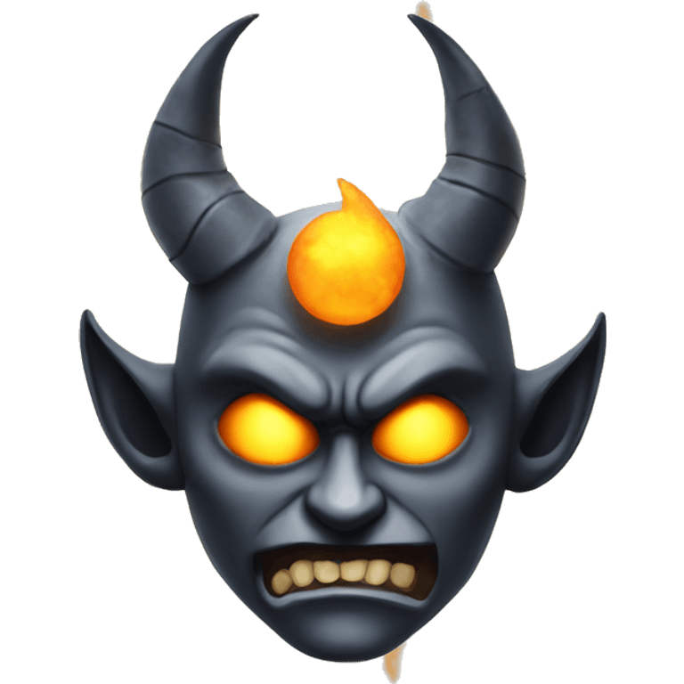 evil sun wit horns emoji