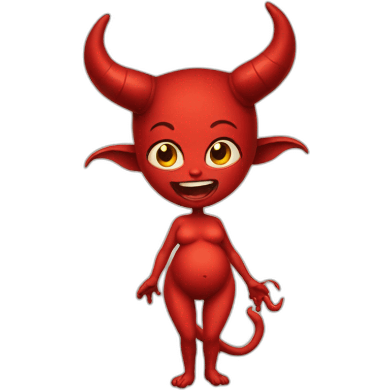 Pregnant devil emoji