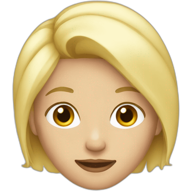 Femme blonde emoji