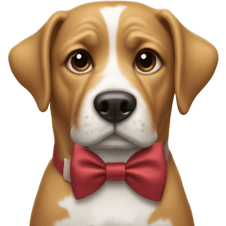 dog with a bow tie  emoji