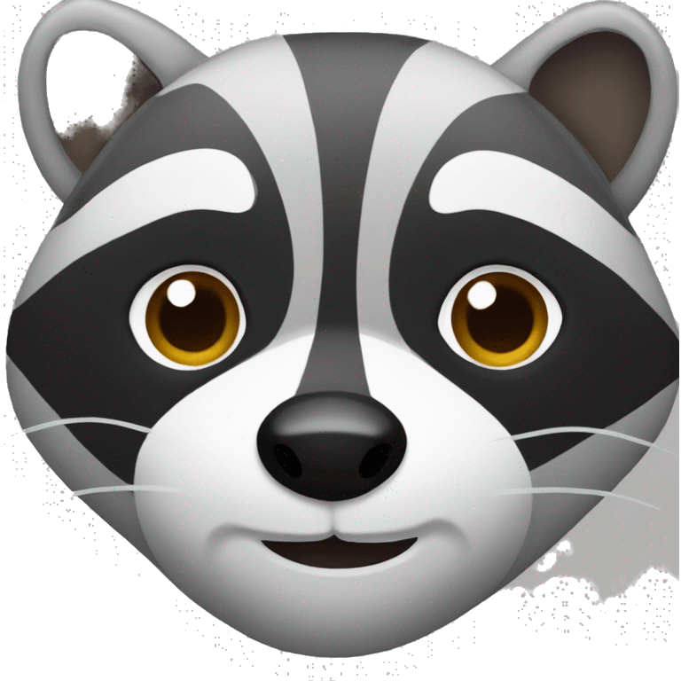 Raccoon face emoji