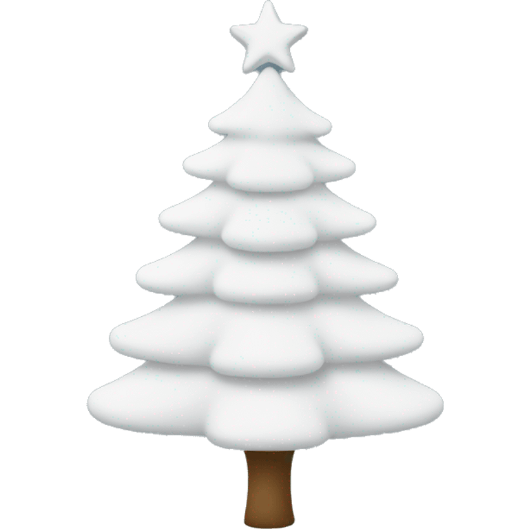 White Christmas tree emoji