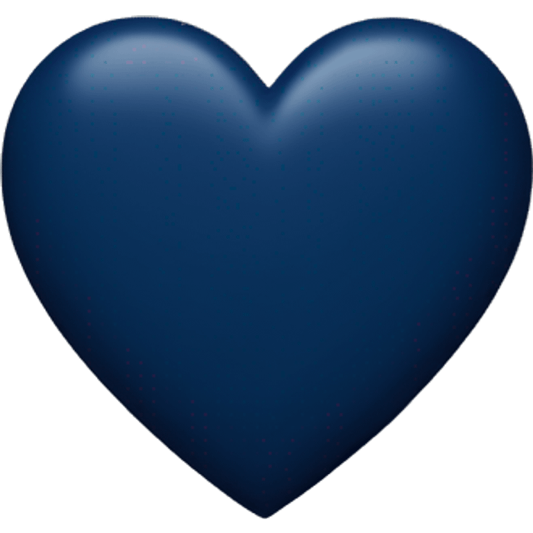 Navy Blue heart emoji