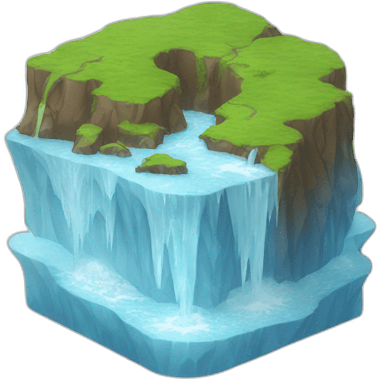 ice and water map roll emoji