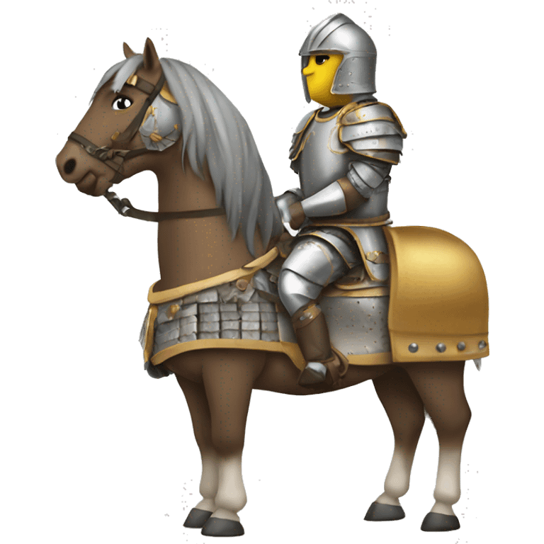 Horse with armour emoji