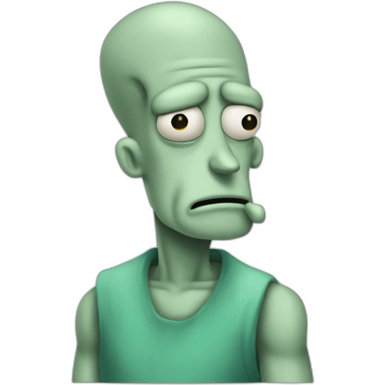 contemplative squidward chad emoji