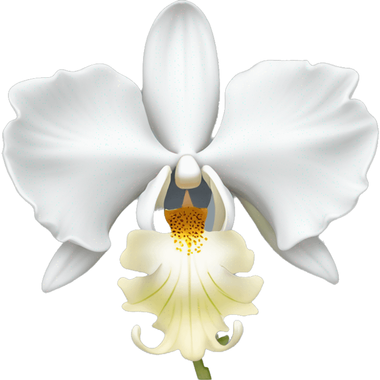 White orchid  emoji