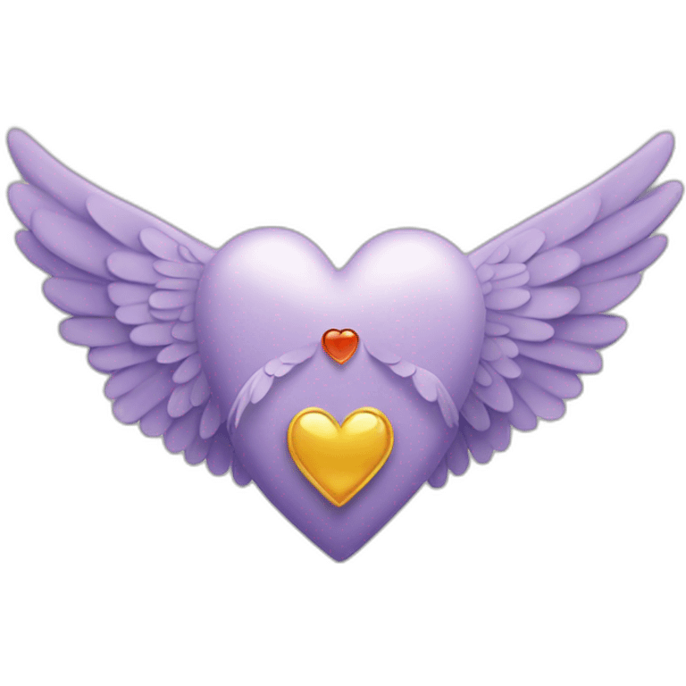 Healing heart with wings emoji