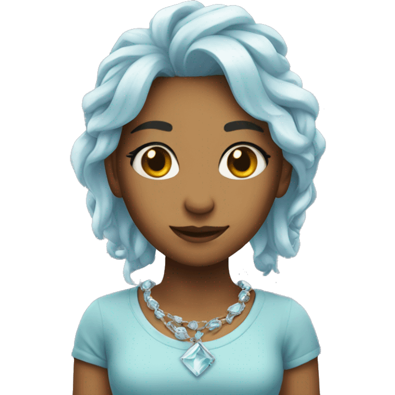 Ice spice with her necklace emoji