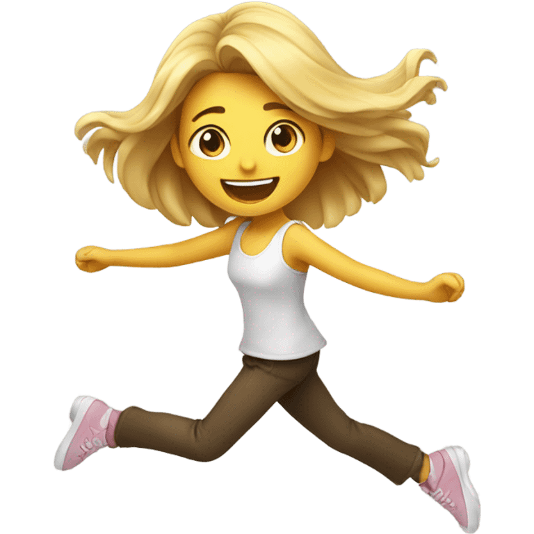 smiling girl dancing  emoji