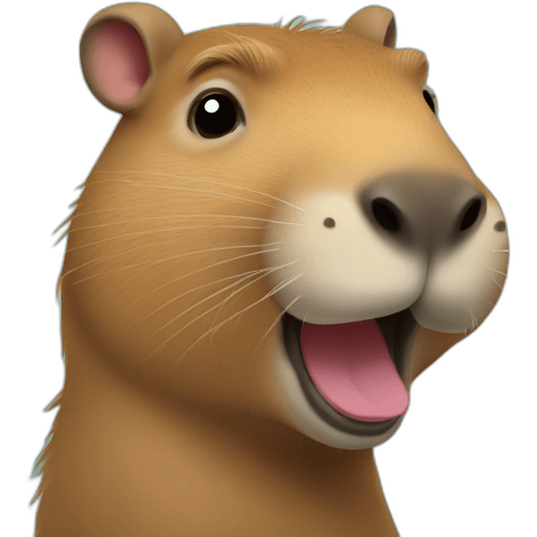 Capybara birthday emoji