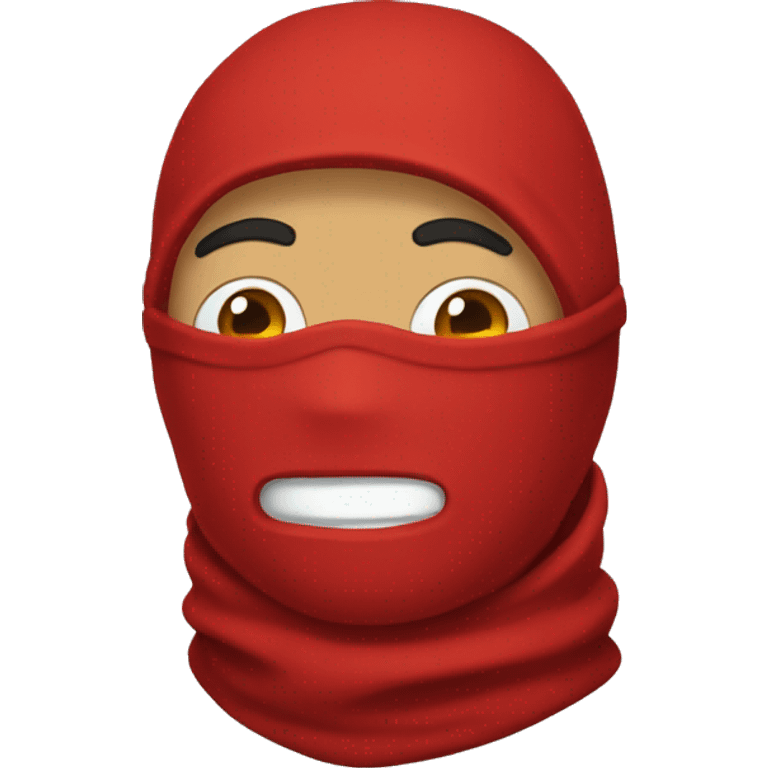 red balaclava no cat  emoji