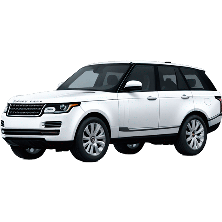 White Range Rover SUV emoji