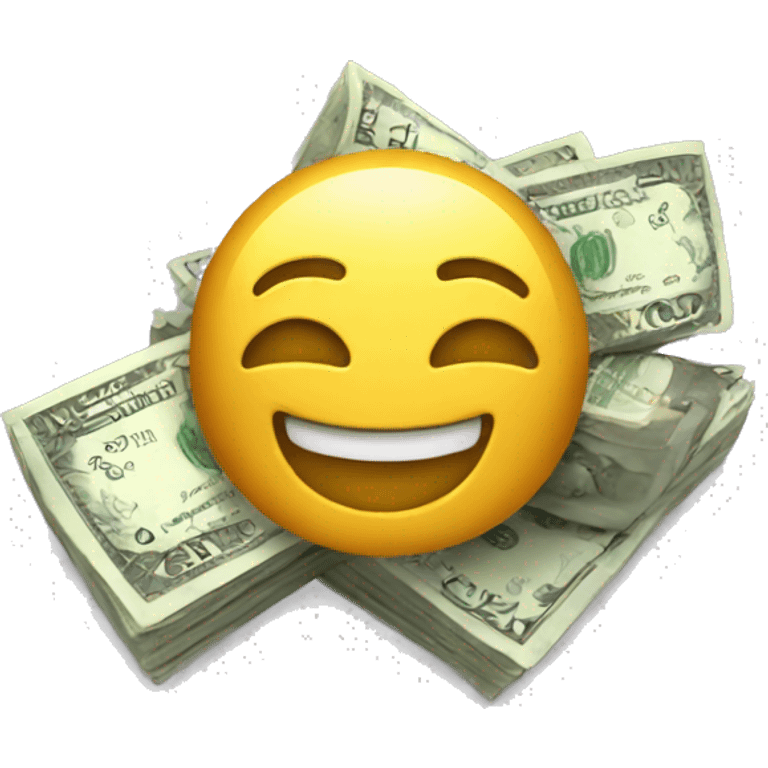 Happy money saying chill emoji