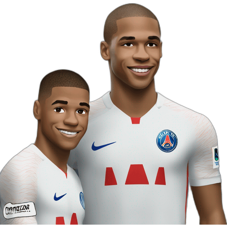 mbappe with griezmann emoji