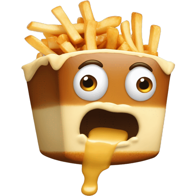 Poutine qui mange de la poutine emoji