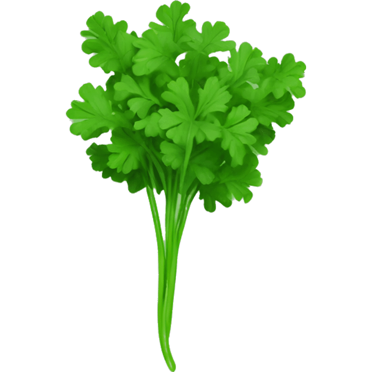 coriander on a green flag emoji