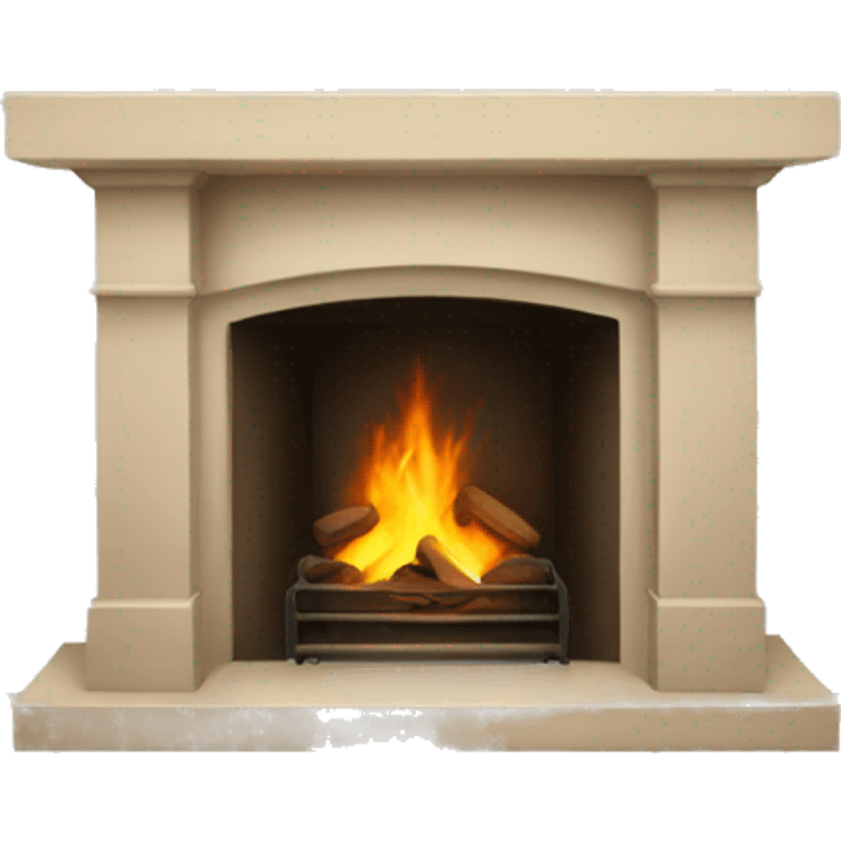 beige fireplace emoji