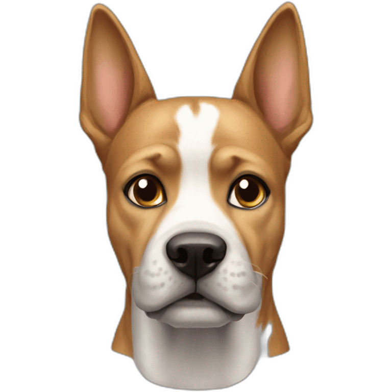 Chat sur chien emoji