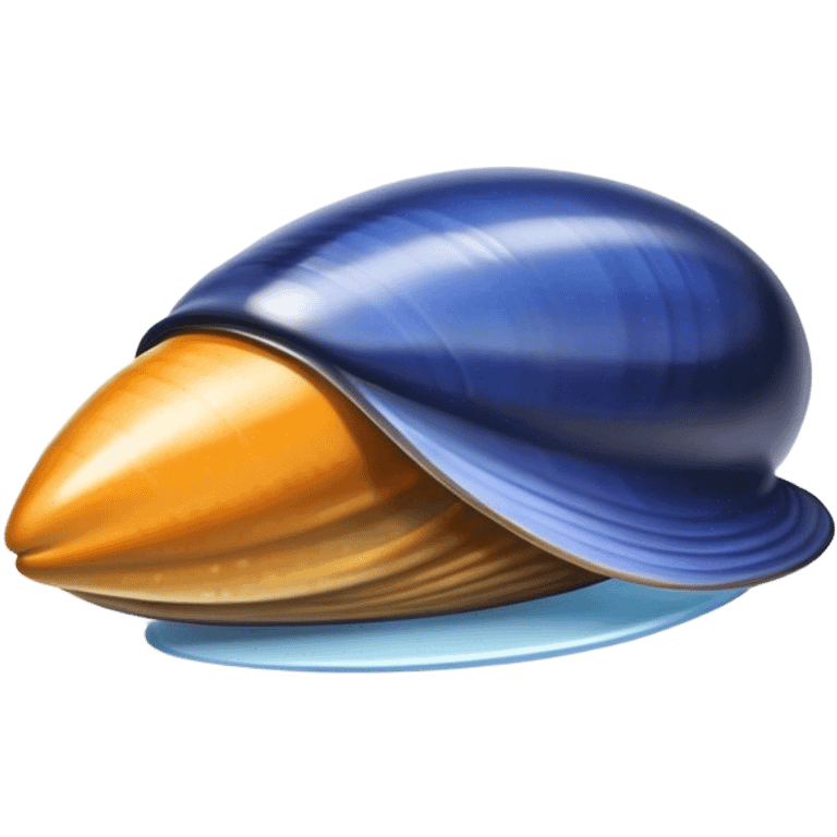 Blue mussel emoji