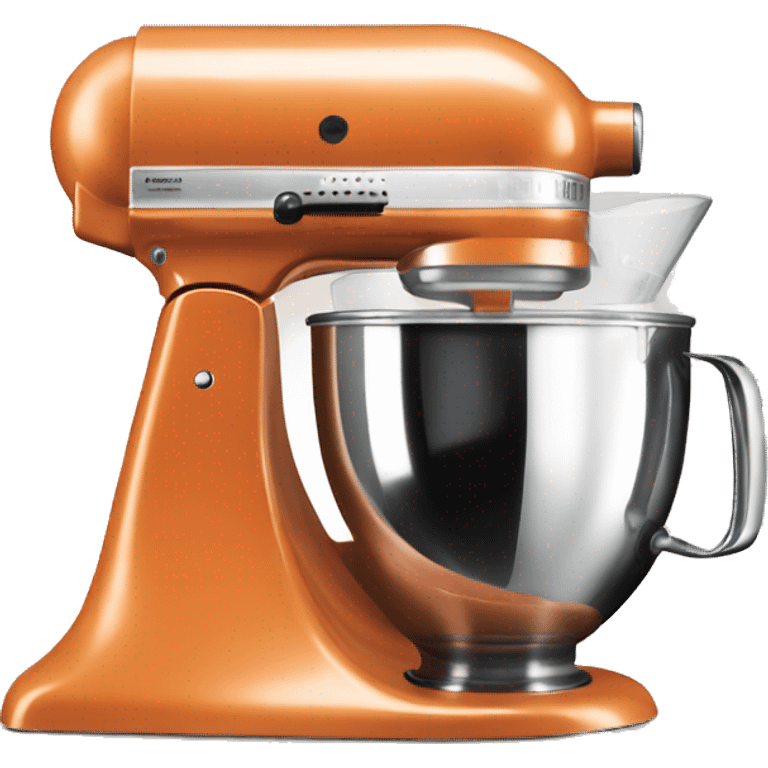 Realistic orange kitchenaid mixer  emoji