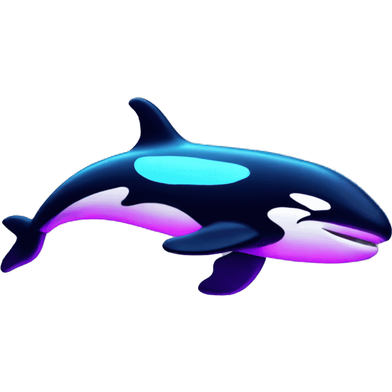 neon orca emoji