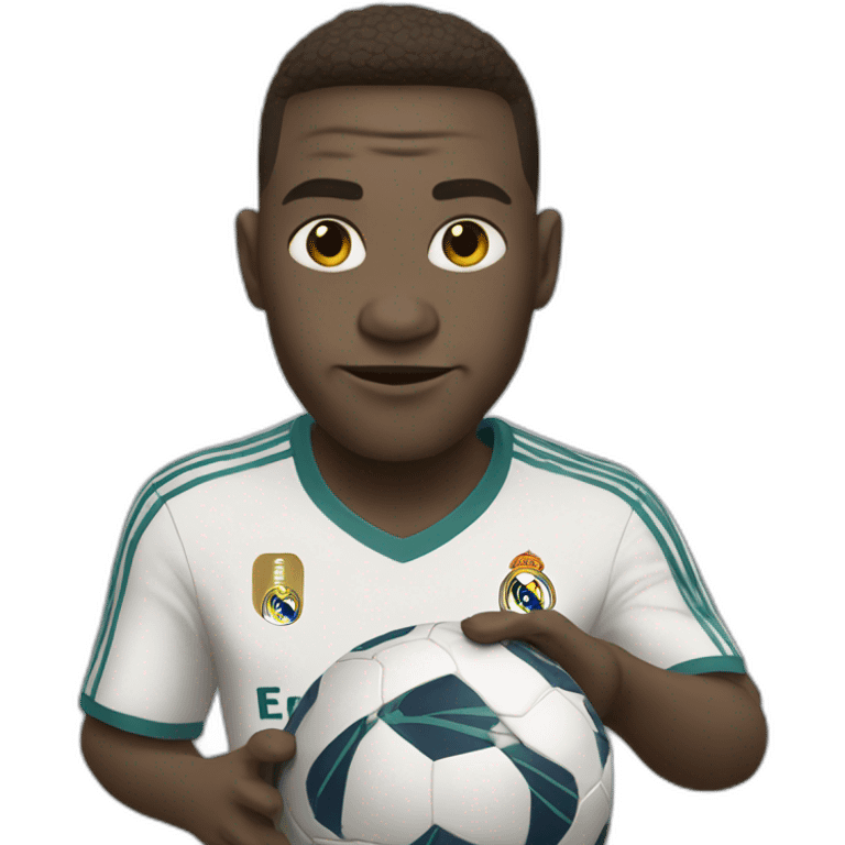 Grogu playing football Real Madrid emoji