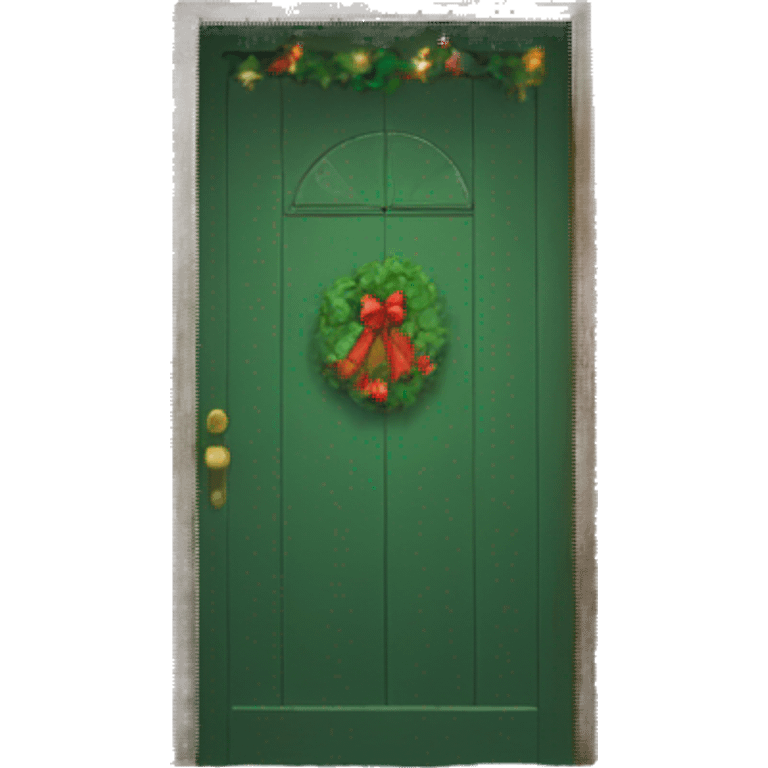 Christmas door emoji