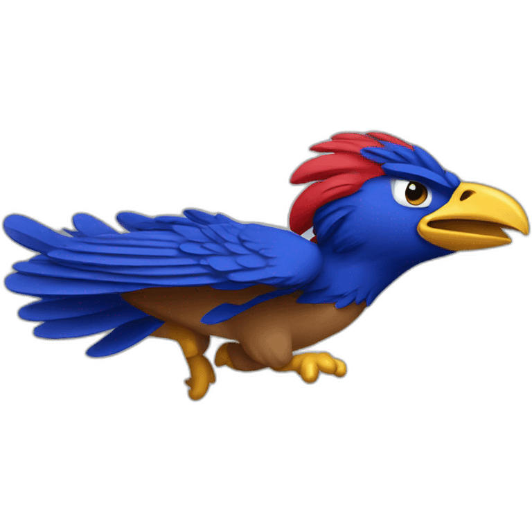 kansas jayhawk flying mascot emoji