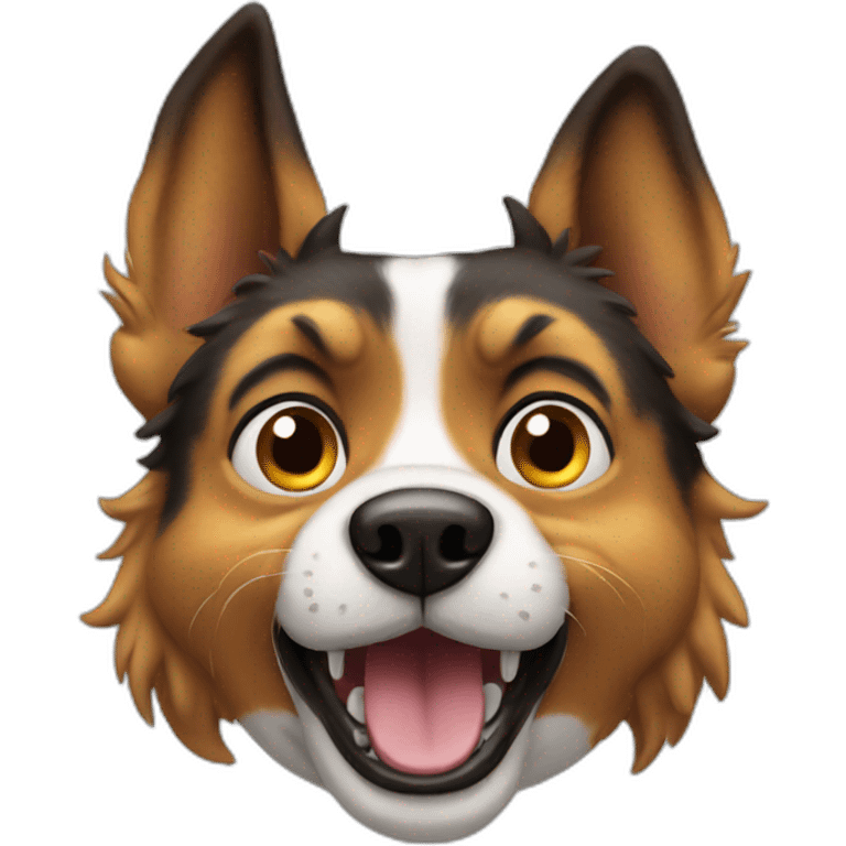 crazy dog emoji