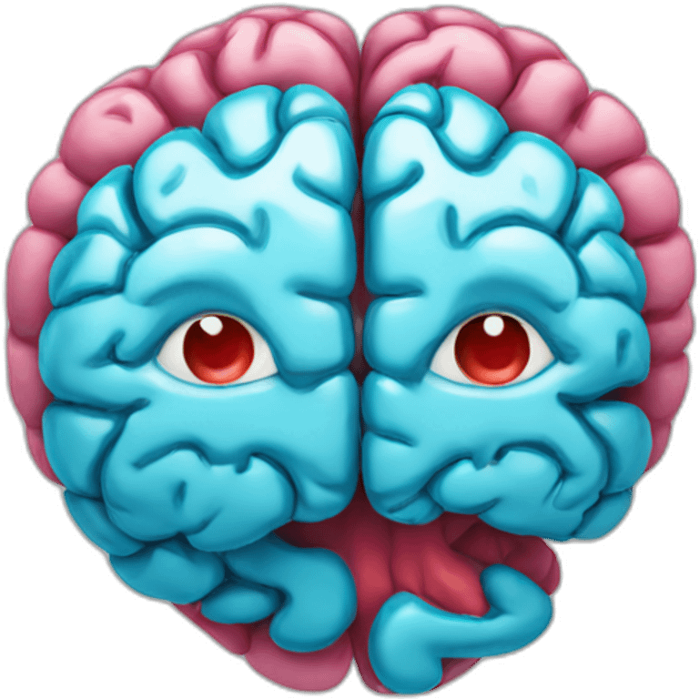 brain and heart hybrid emoji