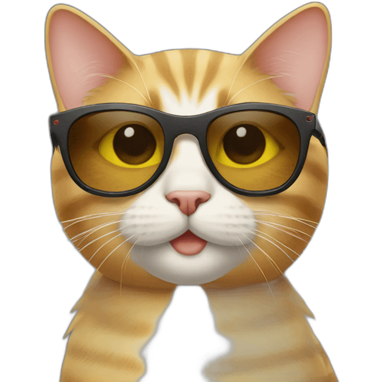 Cat with sunglasses emoji