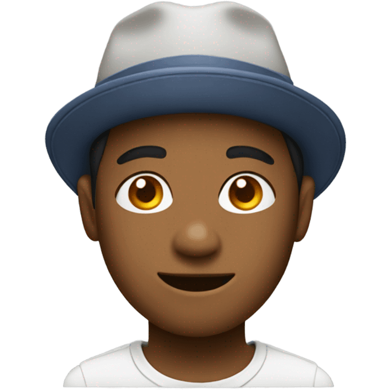 relaxed boy in hat emoji