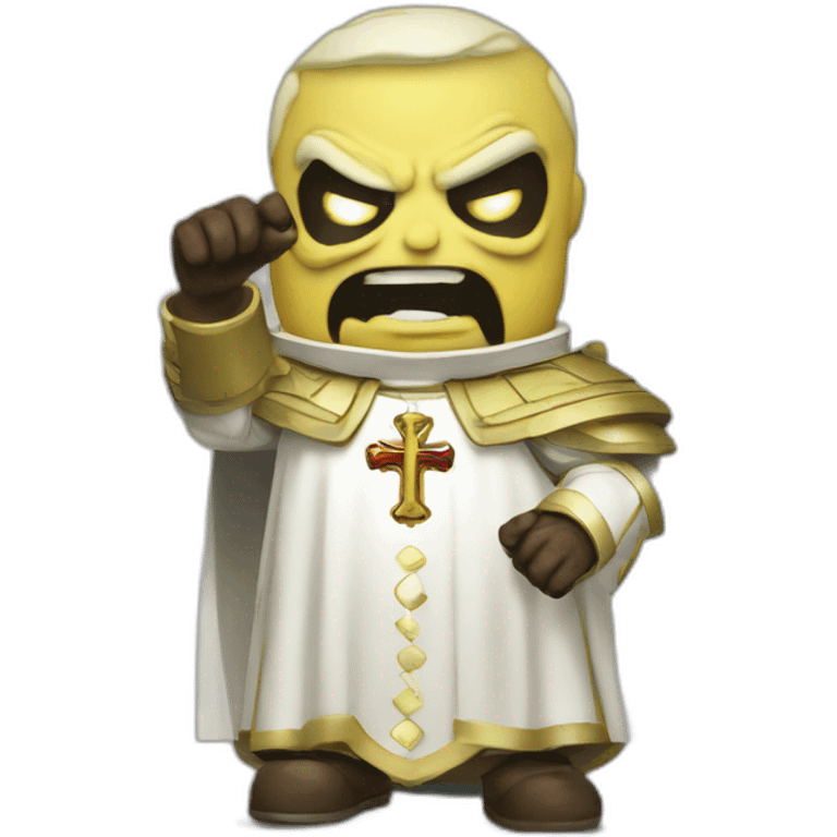 Pope angry doomguy emoji