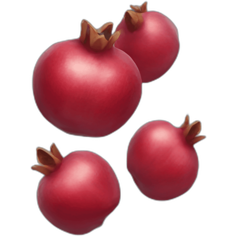 Crying pomegranate emoji