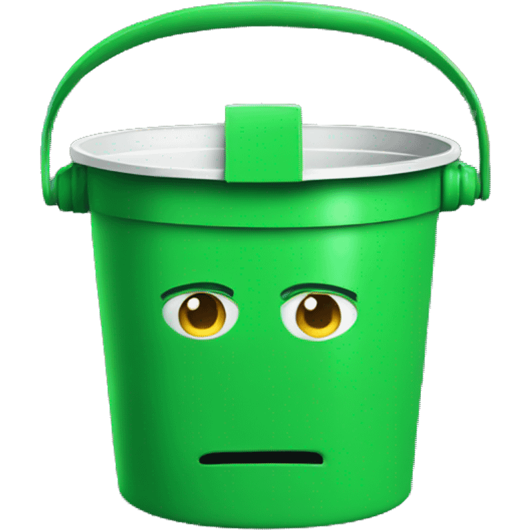 green bucket head emoji