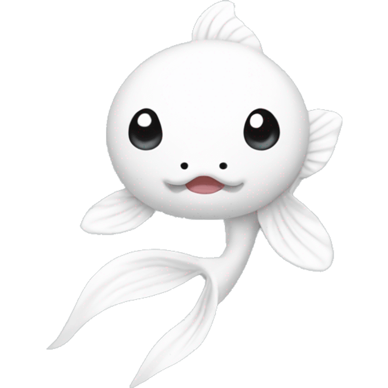 White koi  emoji