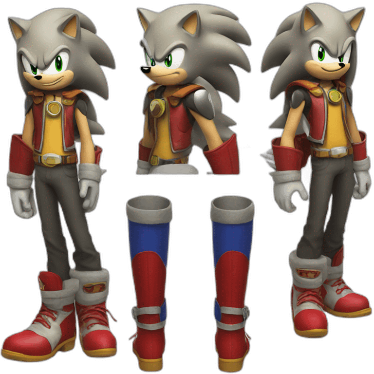 Sonic the hedgehog with red boots emoji