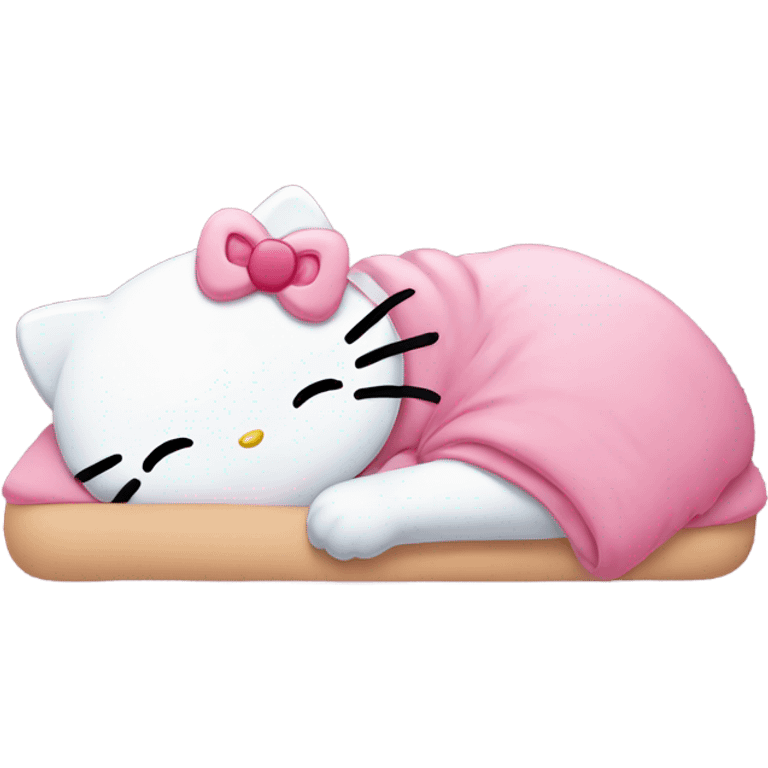 hello kitty sleeping emoji