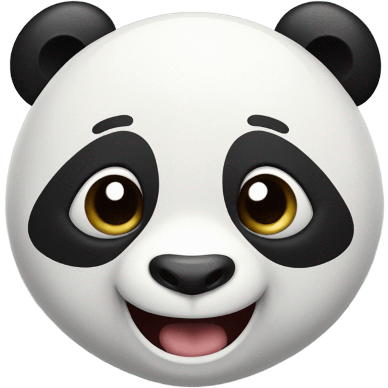 Panda laughing uncontrollably  emoji