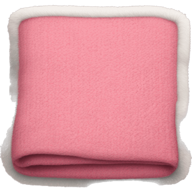 Warm pink Christmas blanket emoji